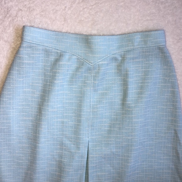 Vintage Sky Blue Slit Skirt - Picture 3 of 6